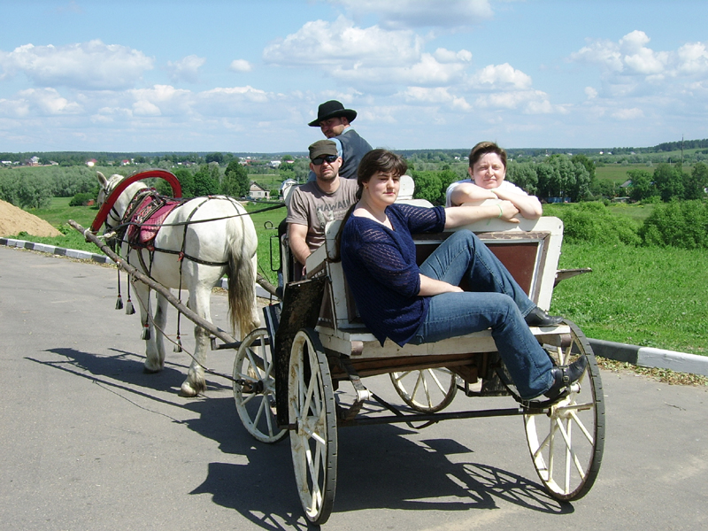 Летний корпоративный праздник - 2008 на конной базе "Аванпост"