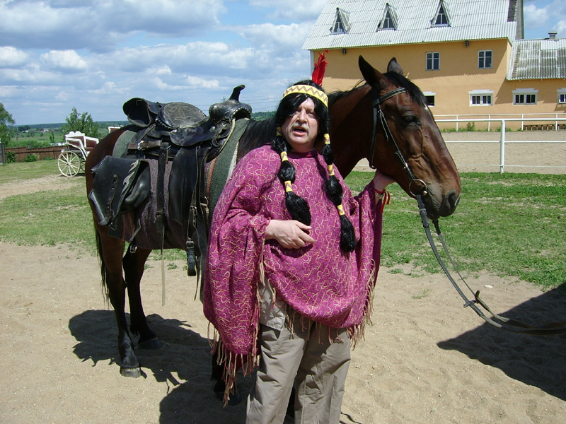 Летний корпоративный праздник - 2008 на конной базе "Аванпост"