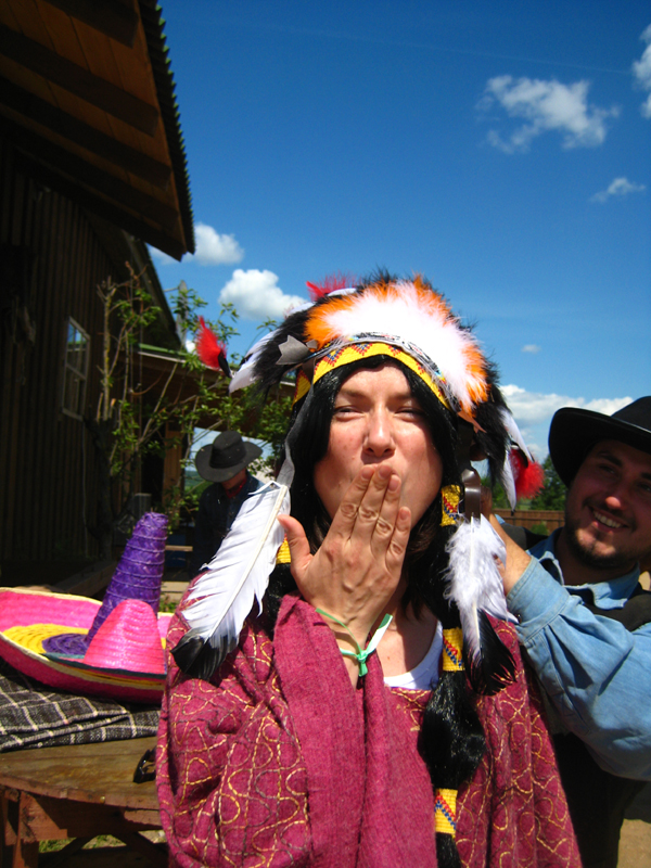 Летний корпоративный праздник - 2008 на конной базе "Аванпост"