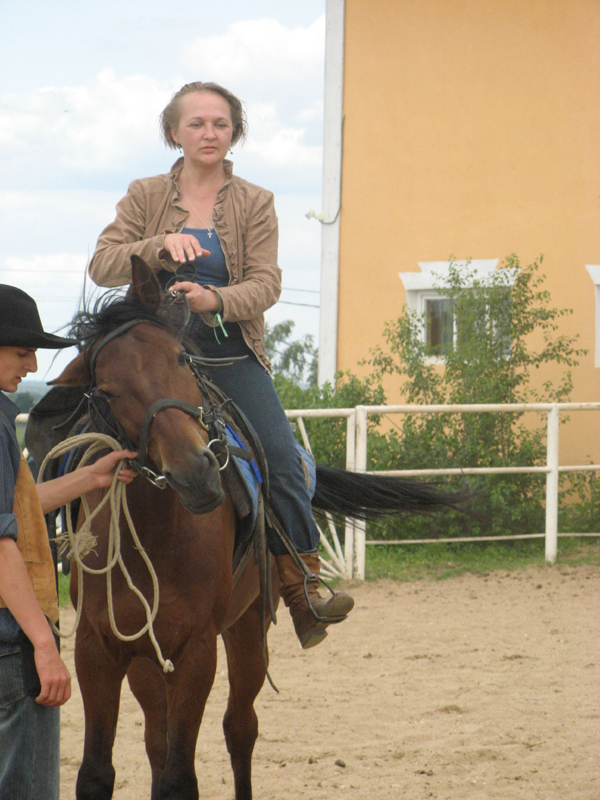 Летний корпоративный праздник - 2008 на конной базе "Аванпост"